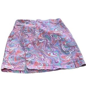 Love On A Hanger Kids Pink Marbled Skirt